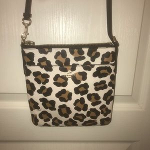 real COACH cheetah print purse
